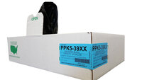 LINER38X58-2M 38 X 58 **2 MIL** BLACK TRASH LINERS (GARBAGE BAGS) HEAVY